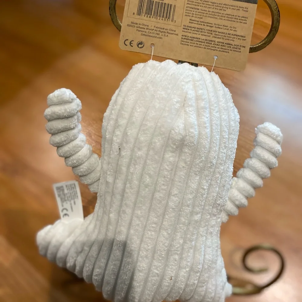Brand New Giftable Ghost Dog Toy With Squeaker 9”.